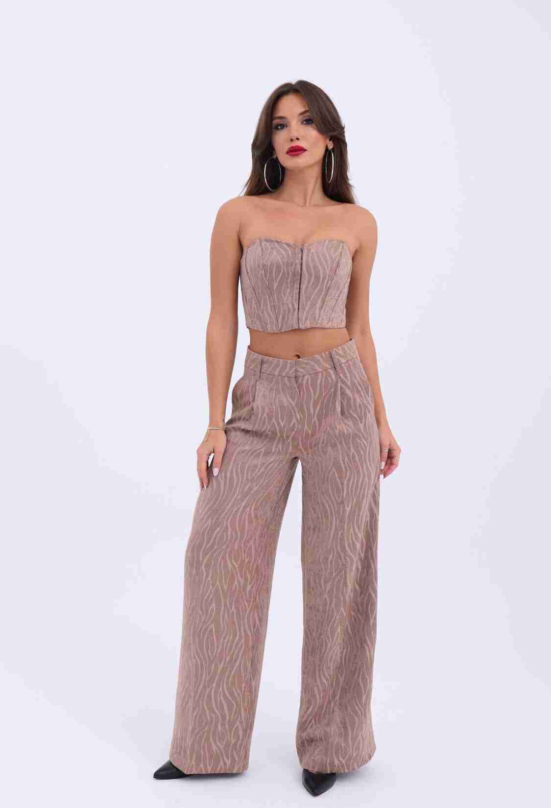Two Piece Set With Trousers - Brand: Fame - Women & Kids, Baby Clothes Wholesale - TheBS Women