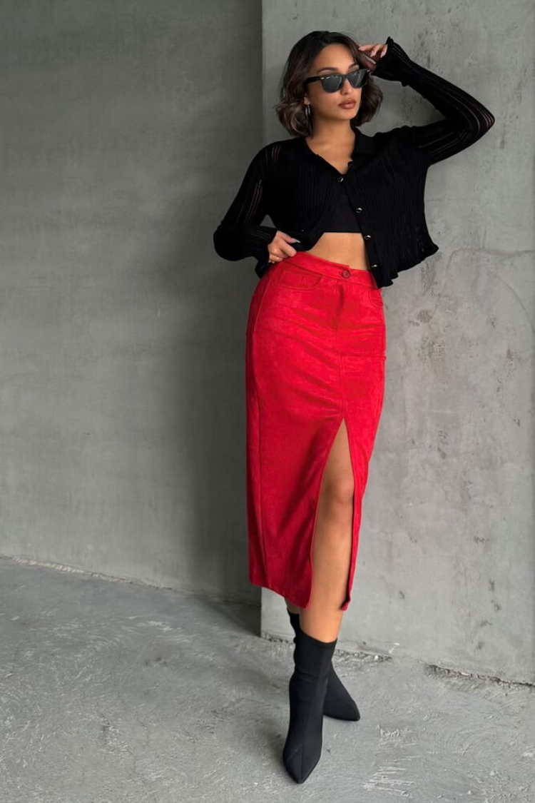 Suede Skirt - Brand: Topshow - Women & Kids, Baby Clothes Wholesale - TheBS Women
