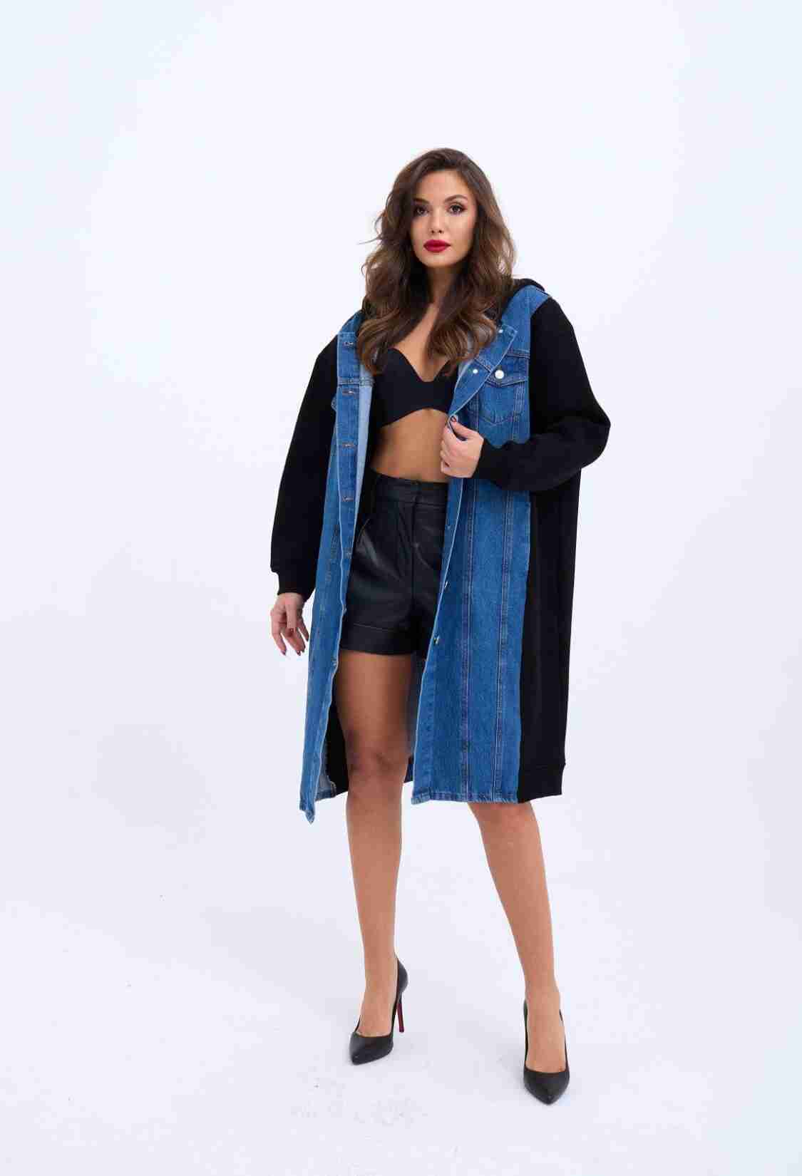 Long Denim Jacket - Brand: Fame - Women & Kids, Baby Clothes Wholesale - TheBS Women