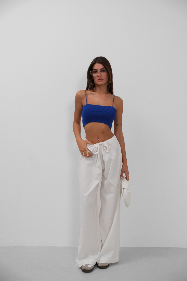 Thin Strap Crop Top - Saks - Brand: Black Fashion - Women & Kids, Baby Clothes Wholesale - TheBS Women
