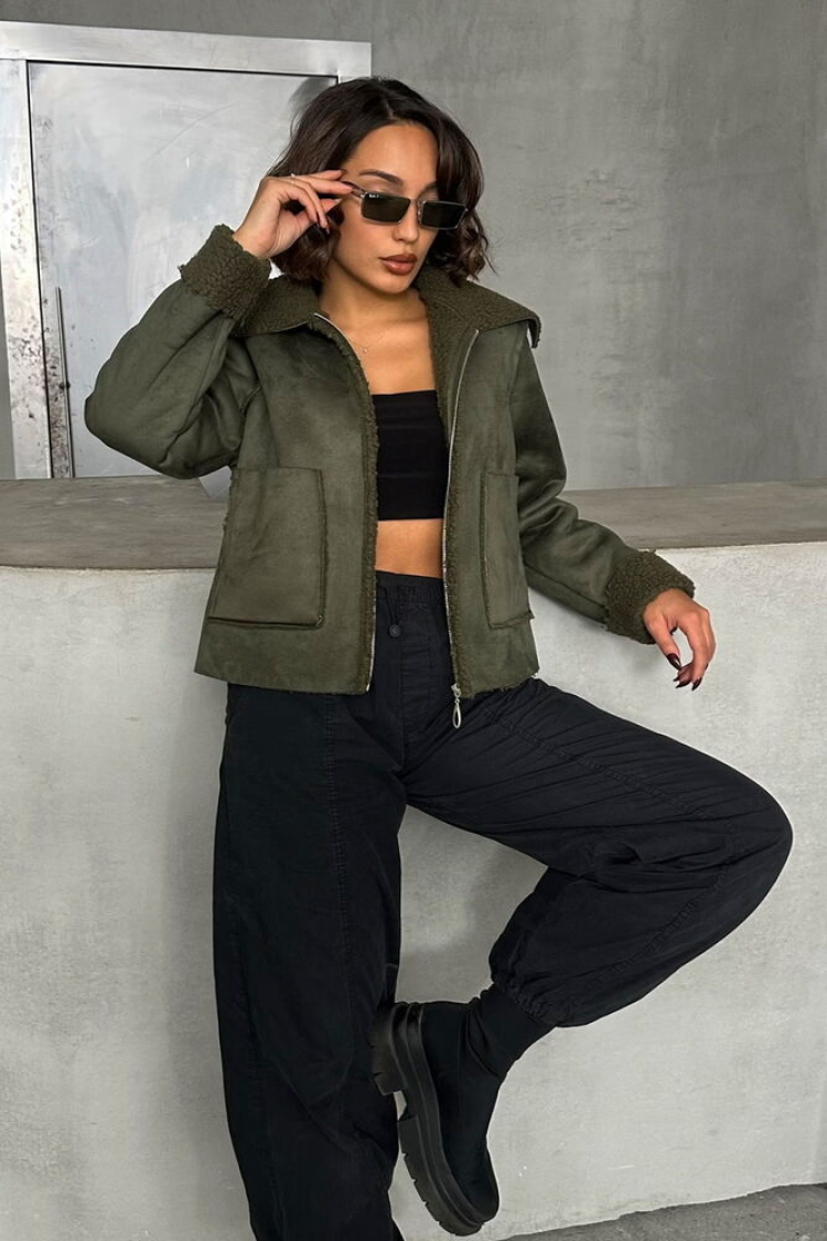 F Suede Plush Wholesale Coat - Brand: Topshow - Women & Kids, Baby Clothes Wholesale - TheBS Women