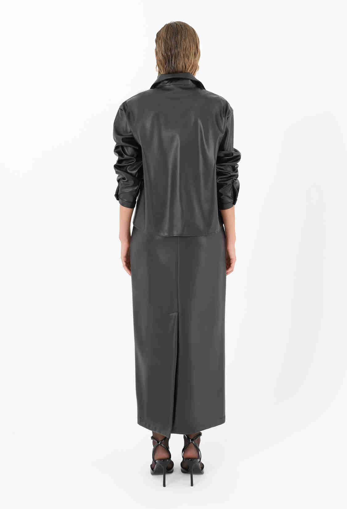 Women's Lace Hem Leather Shirt - Brand: SOUL - Women & Kids, Baby Clothes Wholesale - TheBS Women