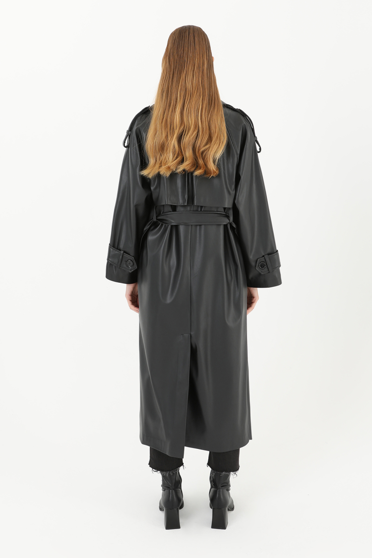 Women's Leather Long Trench - Brand: SOUL - Women & Kids, Baby Clothes Wholesale - TheBS Women