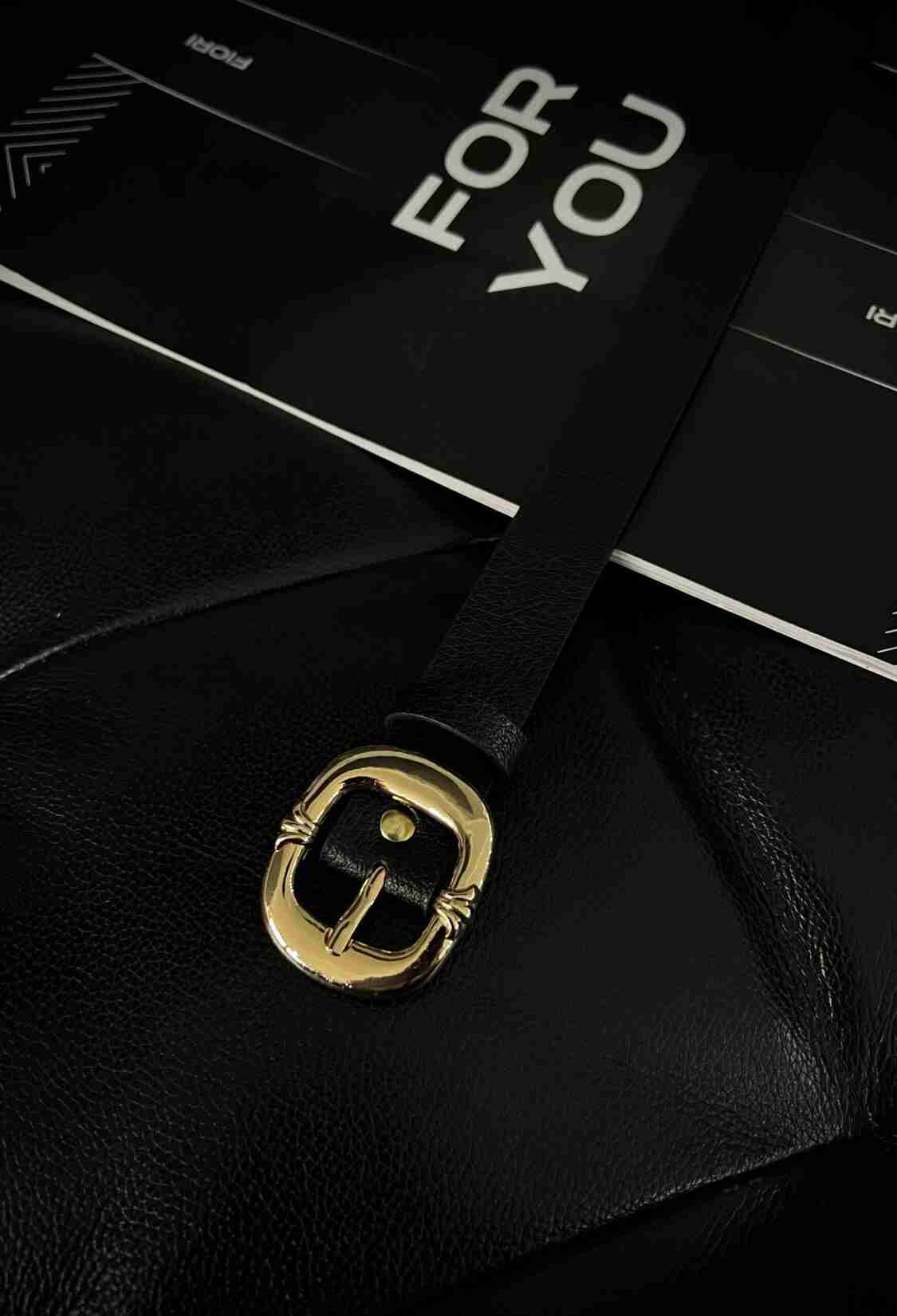 Oval Gold Buckle Women's Belt - Brand: Fiori - Women & Kids, Baby Clothes Wholesale - TheBS Women