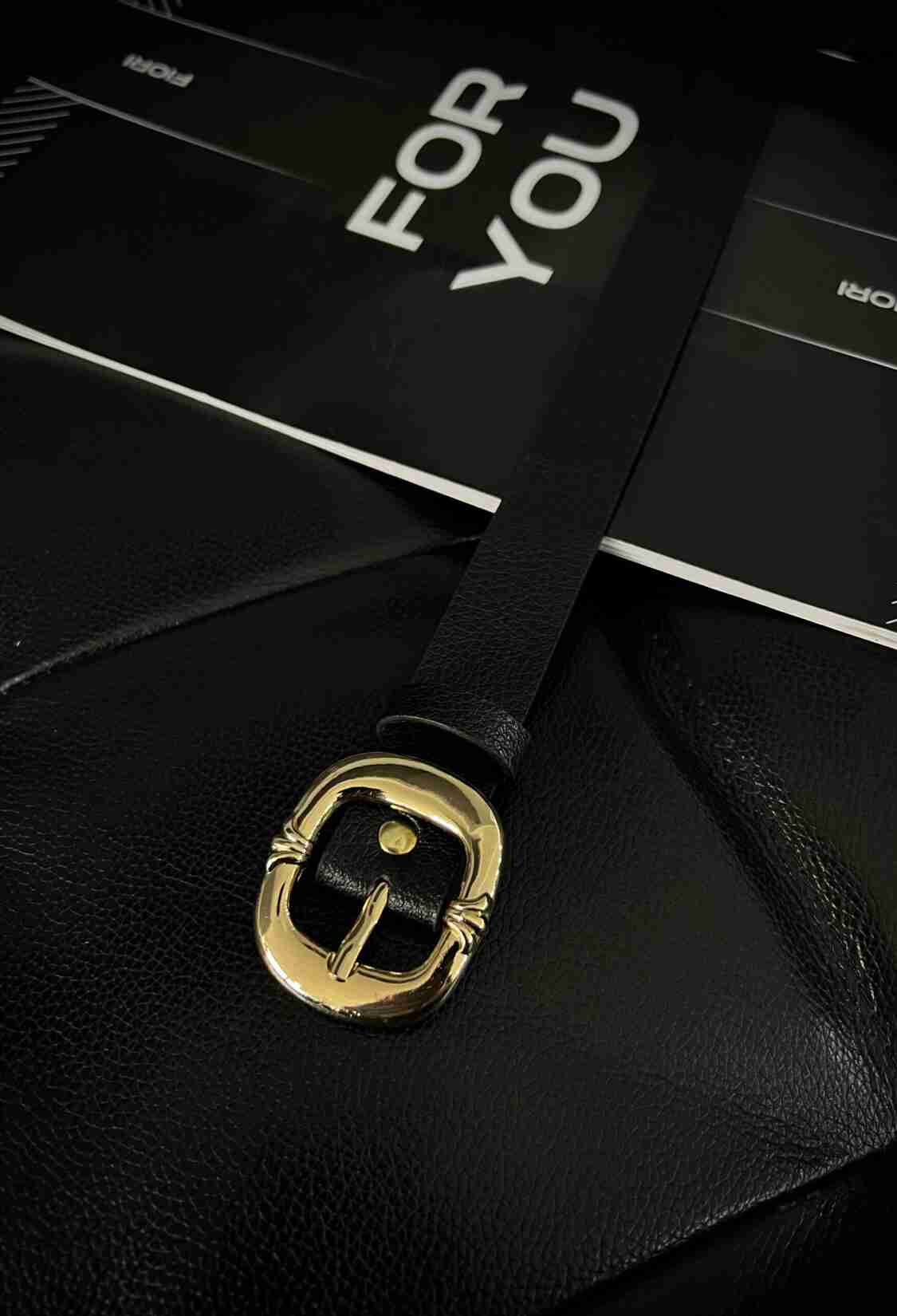 Oval Gold Buckle Women's Belt - Brand: Fiori - Women & Kids, Baby Clothes Wholesale - TheBS Women