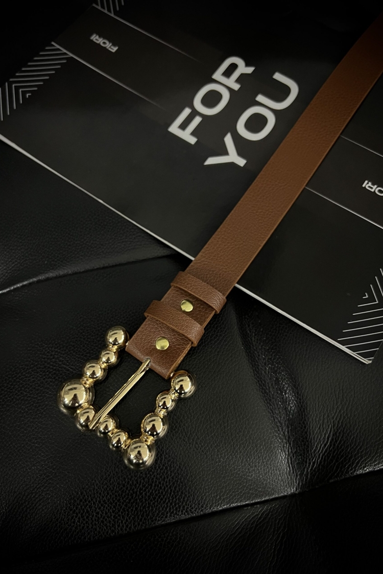Bubble Gold Buckle Women's Belt - Brand: Fiori - Women & Kids, Baby Clothes Wholesale - TheBS Women