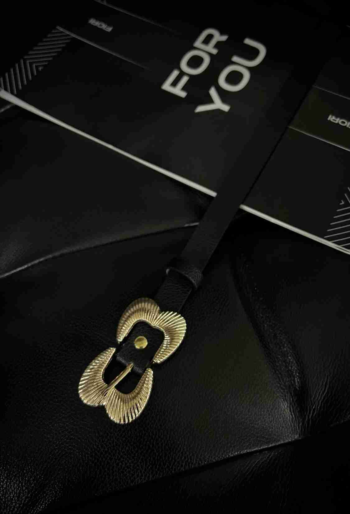 Gold Double Buckle Women's Belt - Brand: Fiori - Women & Kids, Baby Clothes Wholesale - TheBS Women