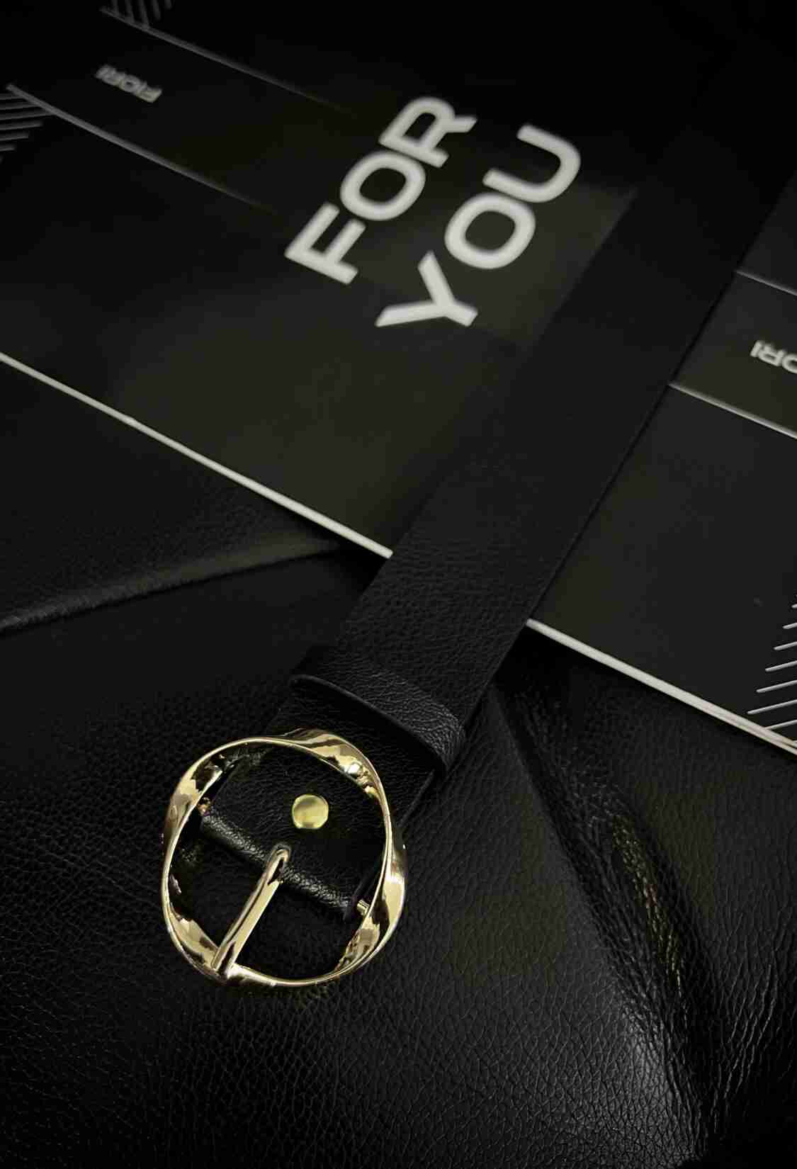 Round Twist Gold Buckle Women's Belt - Brand: Fiori - Women & Kids, Baby Clothes Wholesale - TheBS Women