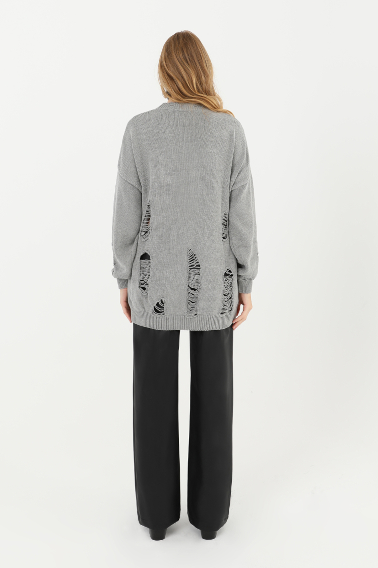 Women's Ripped Knitwear Tunic - Brand: SOUL - Women & Kids, Baby Clothes Wholesale - TheBS Women