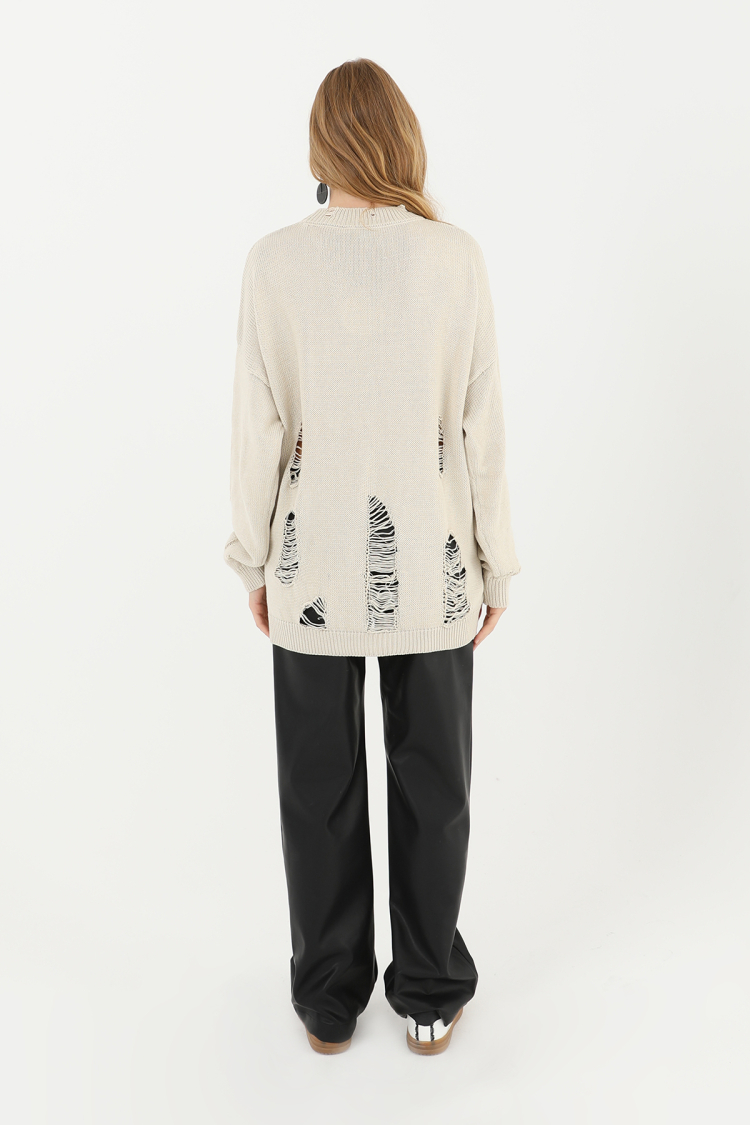 Ripped Knit Tunic - Brand: SOUL - Women & Kids, Baby Clothes Wholesale - TheBS Women