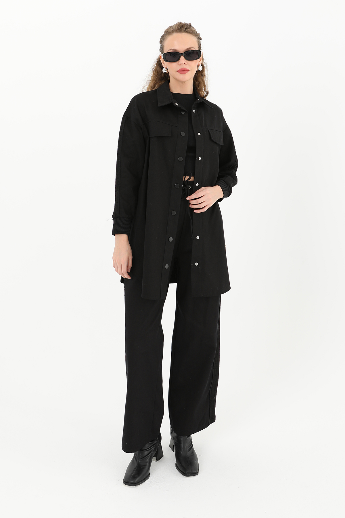 Sleeve Detailed Two Piece Suit - Brand: Puane - Women & Kids, Baby Clothes Wholesale - TheBS Women