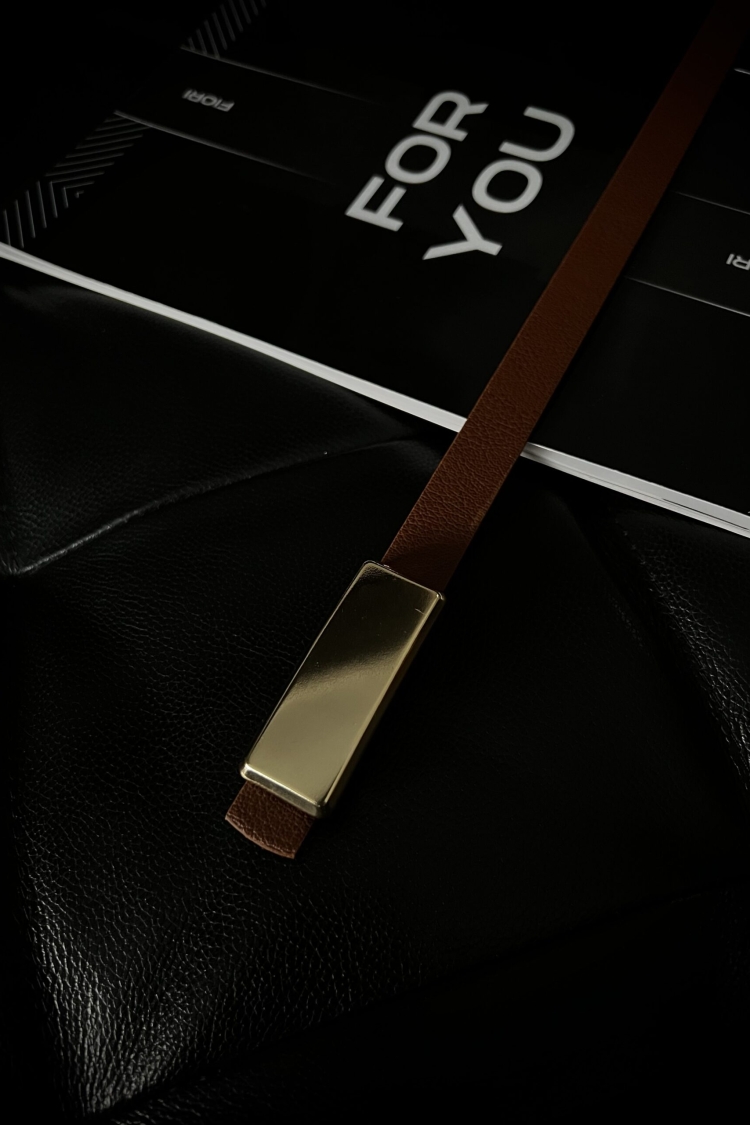 Rectangular Buckle Thin Women's Belt - Brand: Fiori - Women & Kids, Baby Clothes Wholesale - TheBS Women
