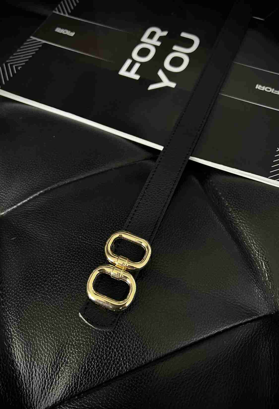 Fiori Double Gold Buckle Thin Women's Belt - Brand: Fiori - Women & Kids, Baby Clothes Wholesale - TheBS Women