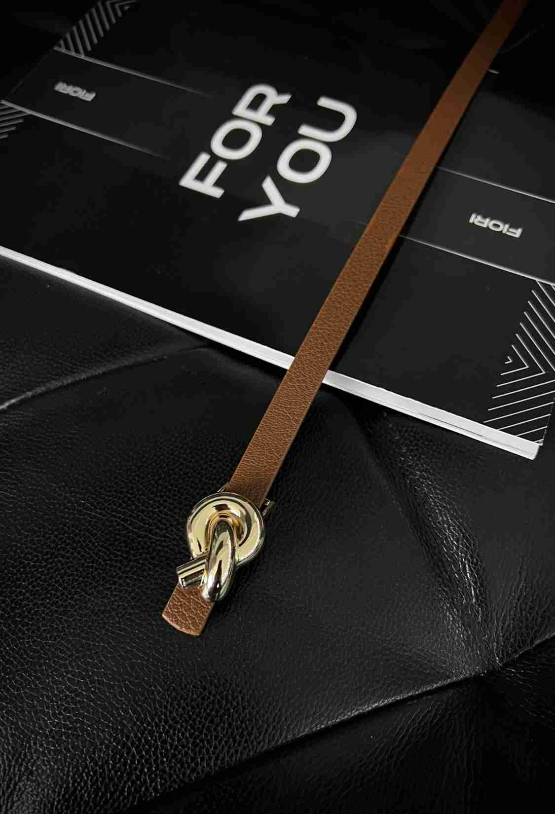 Fiori Knitted Buckle Thin Women's Belt - Brand: Fiori - Women & Kids, Baby Clothes Wholesale - TheBS Women