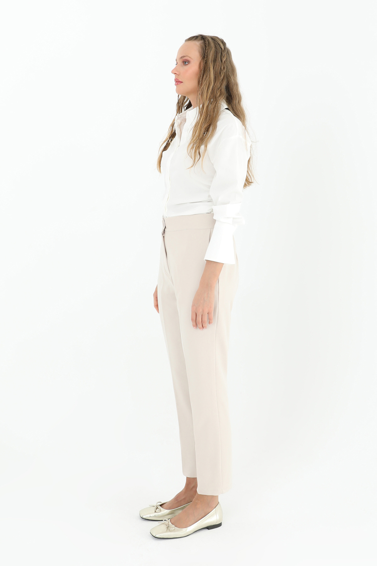 Women's Carrot Shape Fabric Trousers - Brand: Puane - Women & Kids, Baby Clothes Wholesale - TheBS Women