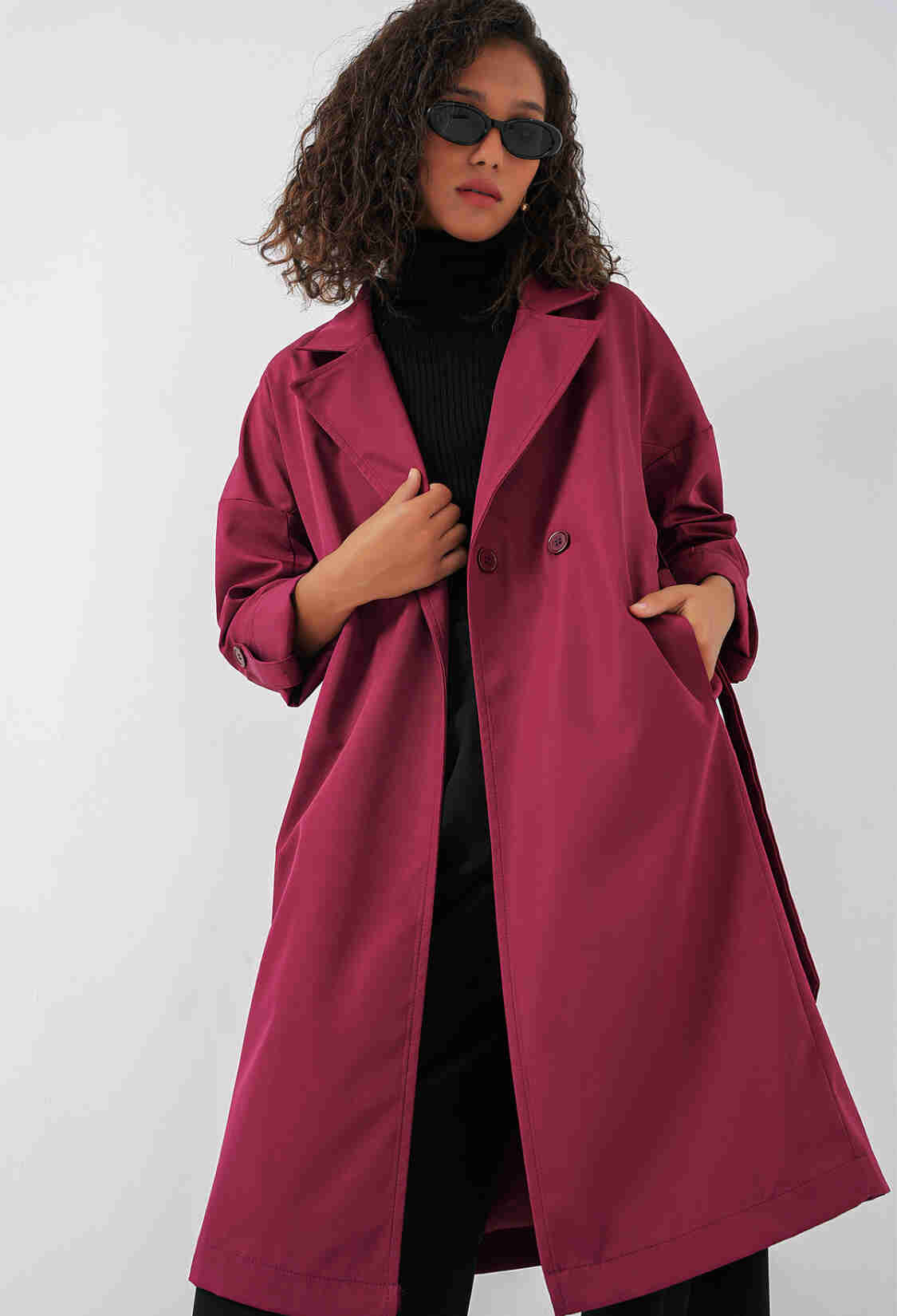 Double Breasted Lined Trench Coat - Brand: Bigdart - Women & Kids, Baby Clothes Wholesale - TheBS Women