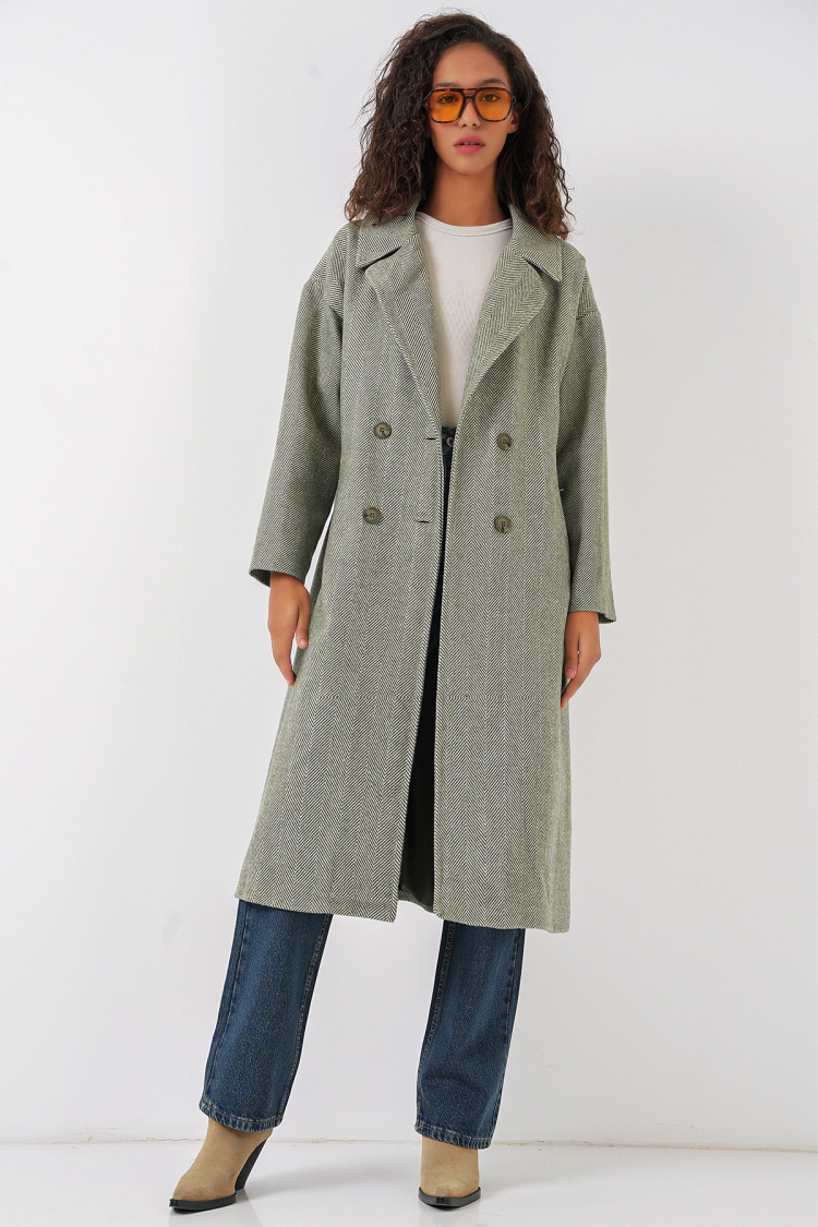 Oversize Wide Cut Wool Long Cashmere Coat - Çağla - Brand: Bigdart - Women & Kids, Baby Clothes Wholesale - TheBS Women