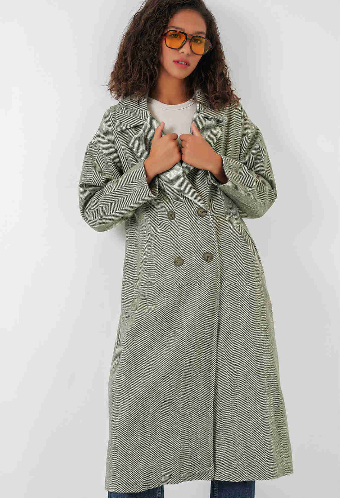 Oversize Wide Cut Wool Long Cashmere Coat - Çağla - Brand: Bigdart - Women & Kids, Baby Clothes Wholesale - TheBS Women