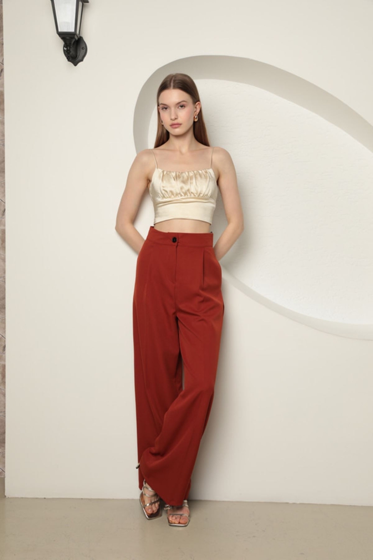 Palazzo Trousers - Tile - Brand: Maxi Modena - Women & Kids, Baby Clothes Wholesale - TheBS Women