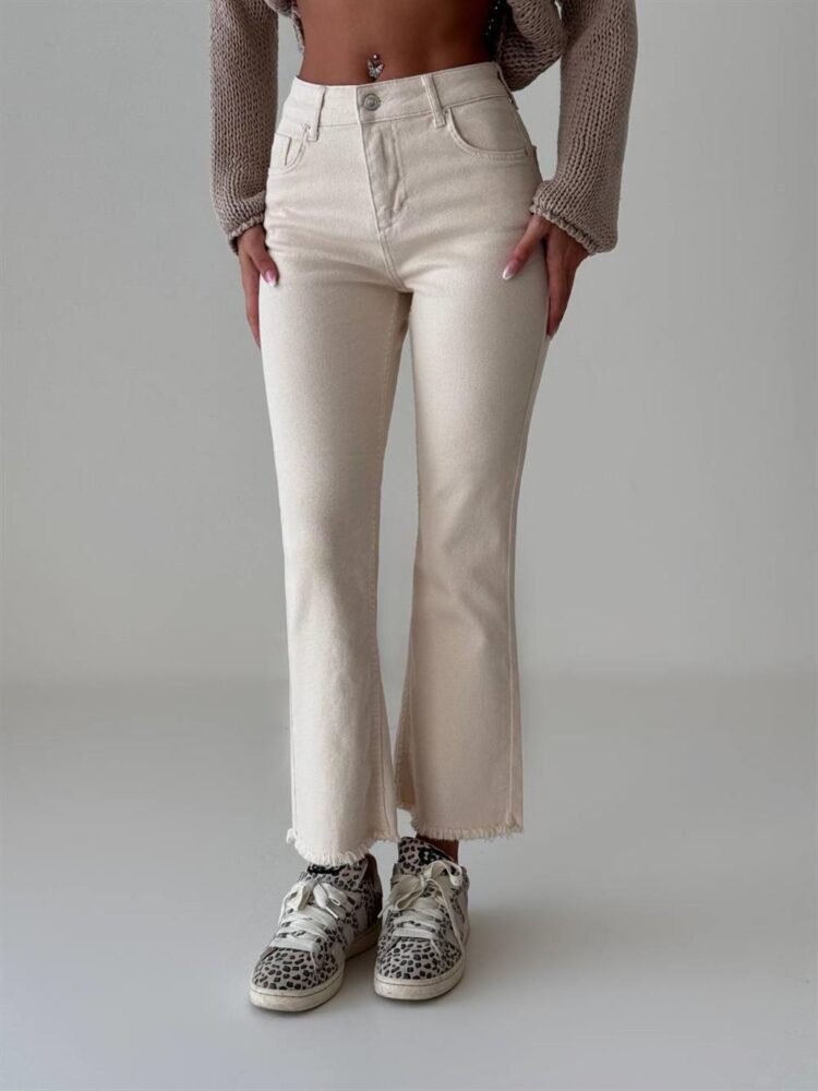 Mini Flare Natural Jean Trousers - Brand: LACARINO - Women & Kids, Baby Clothes Wholesale - TheBS Women