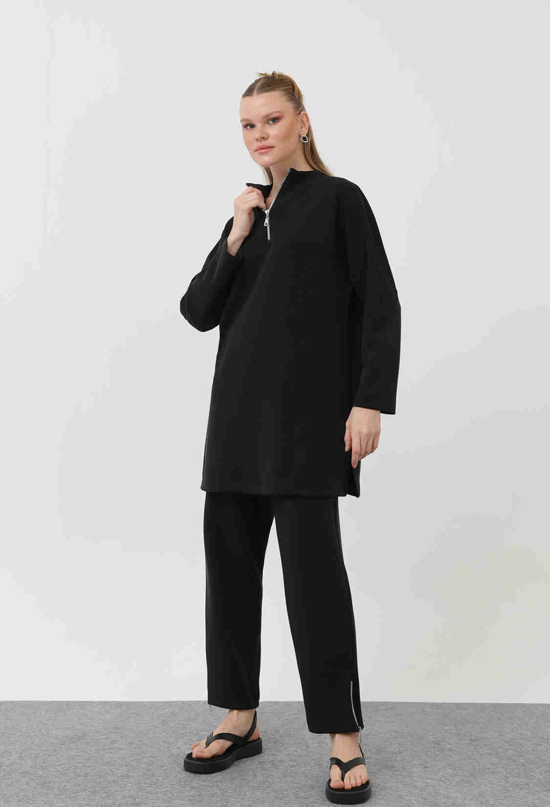 Women's Front Zipper Detail Tunic - Brand: Puane - Women & Kids, Baby Clothes Wholesale - TheBS Women