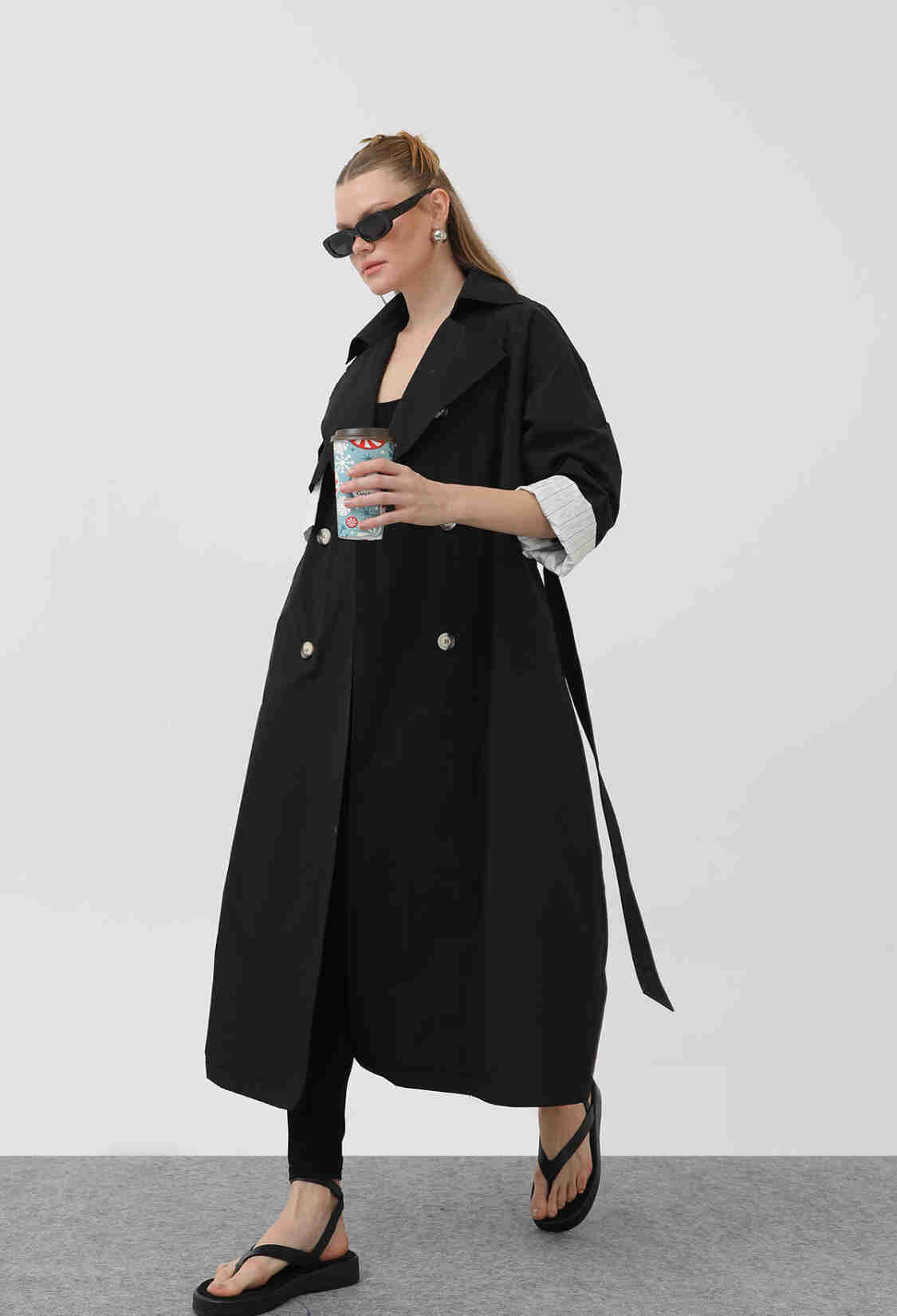 Women's Garni Striped Detail Trench - Brand: SOUL - Women & Kids, Baby Clothes Wholesale - TheBS Women
