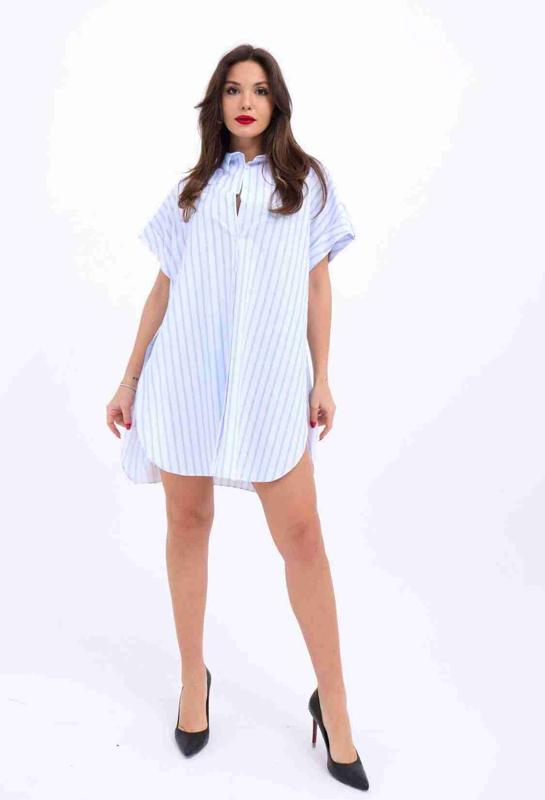 Striped Shirt - Multicolor - Brand: Fame - Women & Kids, Baby Clothes Wholesale - TheBS Women