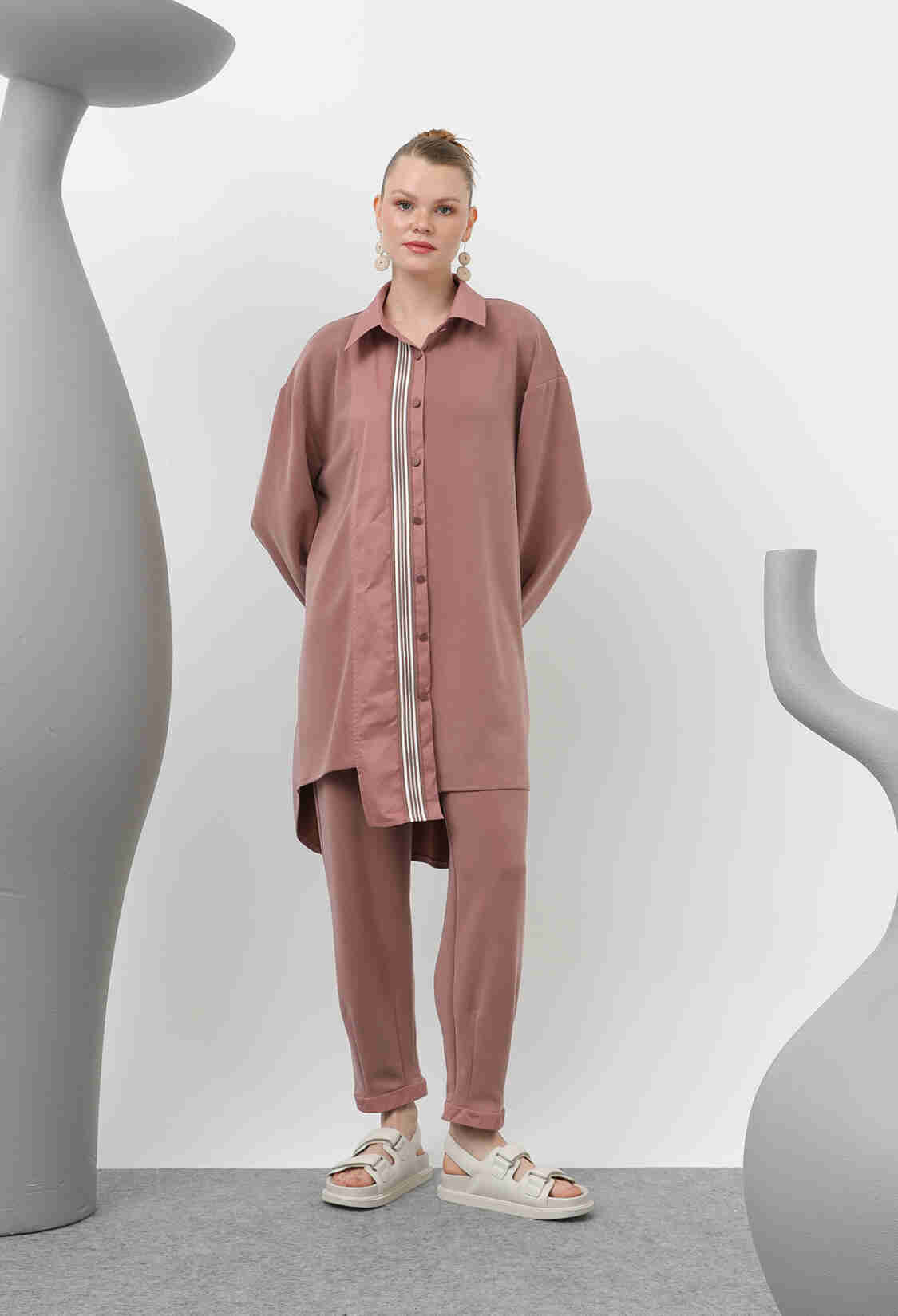 Women's Garnished Ribbon Detailed Suit - Brand: Puane - Women & Kids, Baby Clothes Wholesale - TheBS Women
