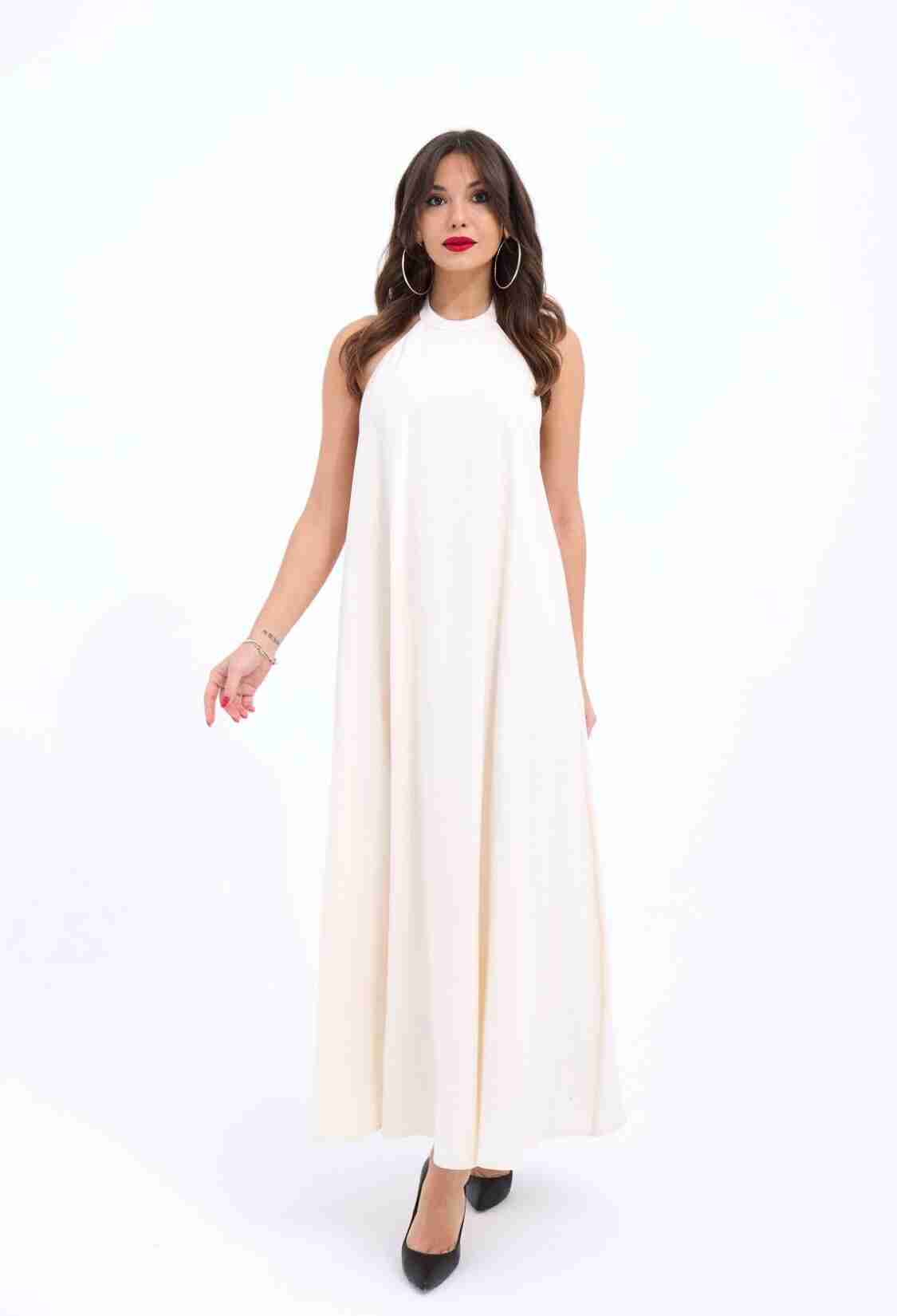 Dress - Beige - Brand: Fame - Women & Kids, Baby Clothes Wholesale - TheBS Women