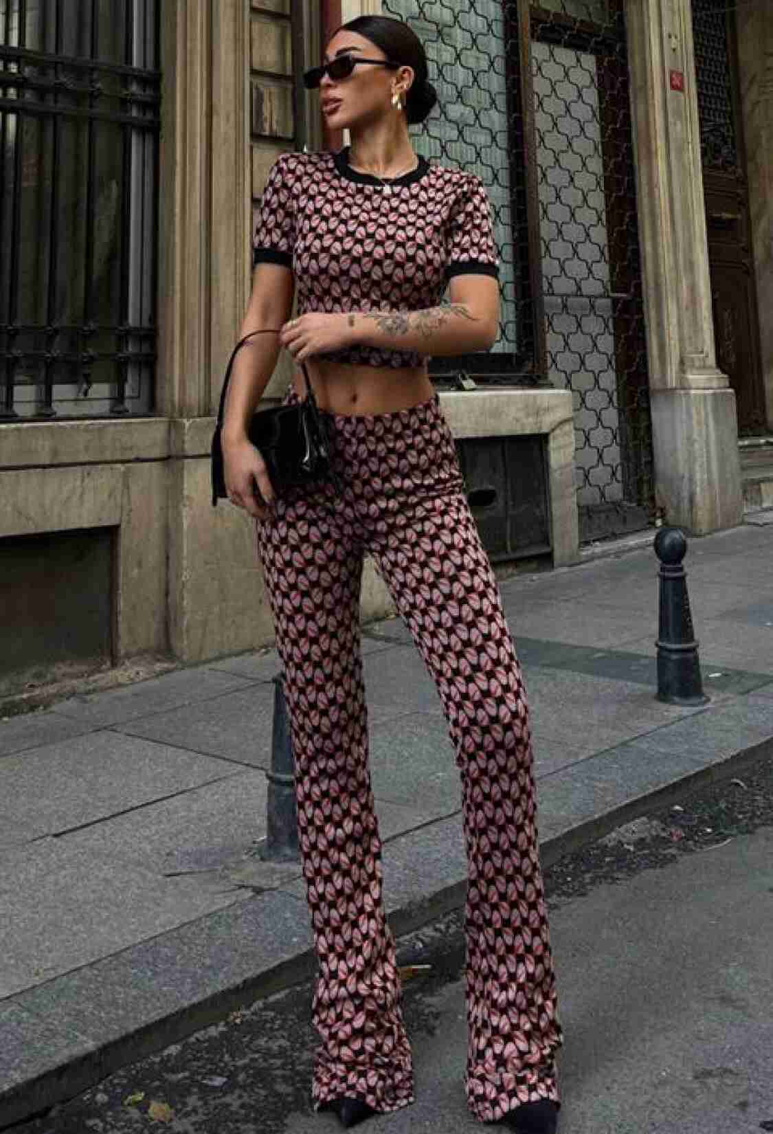 Suit - Pink Black - Brand: Sobe Istanbul - Women & Kids, Baby Clothes Wholesale - TheBS Women