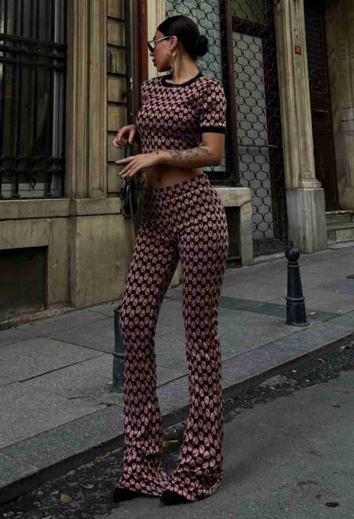 Suit - Pink Black - Brand: Sobe Istanbul - Women & Kids, Baby Clothes Wholesale - TheBS Women