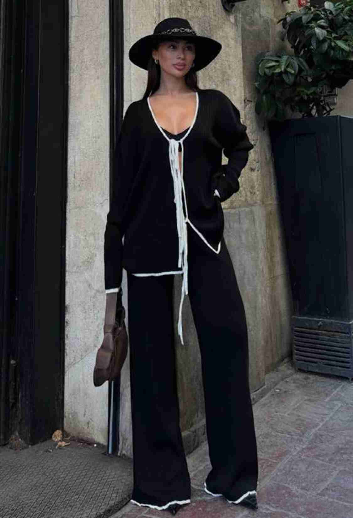 Stylish Two Piece Knitwear Set -& Ecru - Brand: Sobe Istanbul - Women & Kids, Baby Clothes Wholesale - TheBS Women