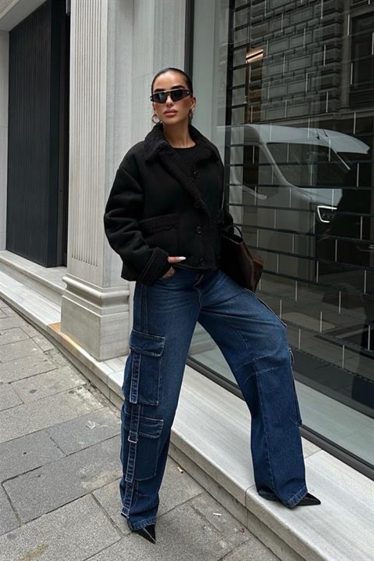 Suede Jacket With Fur Inside - Brand: Sobe Istanbul - Women & Kids, Baby Clothes Wholesale - TheBS Women