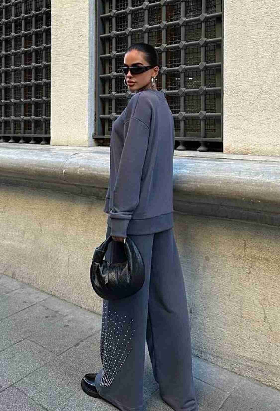Casual Two Piece Suit - Smoke - Brand: Sobe Istanbul - Women & Kids, Baby Clothes Wholesale - TheBS Women