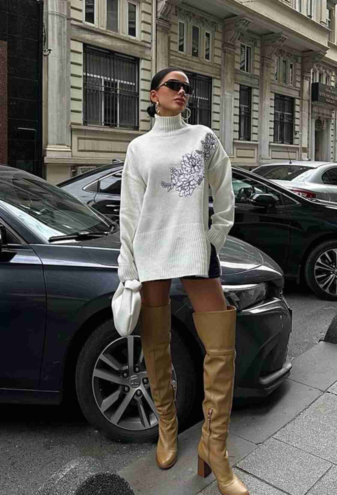 Embroidered Detailed Knitwear Sweater - Brand: Sobe Istanbul - Women & Kids, Baby Clothes Wholesale - TheBS Women