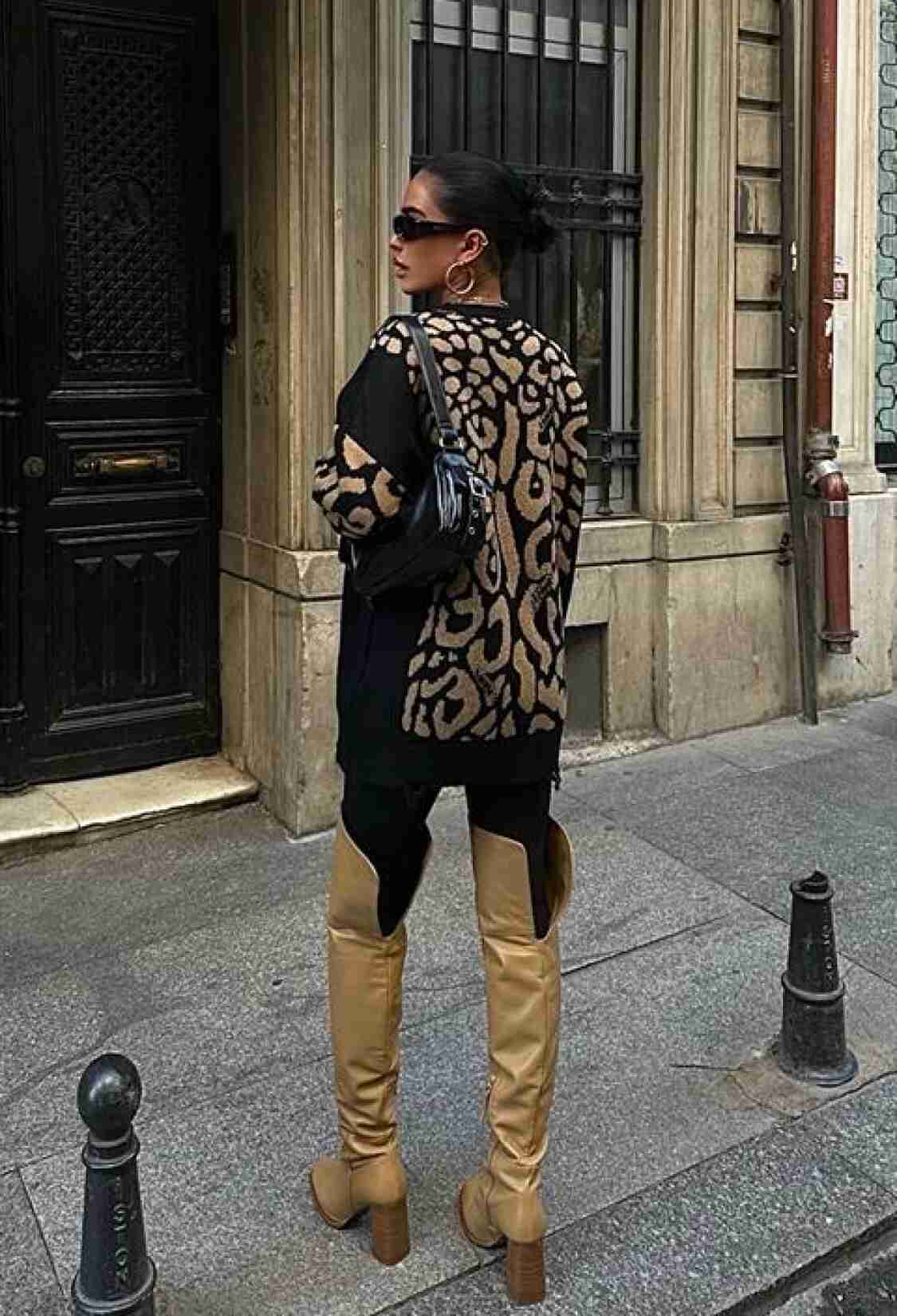 Leopard Patterned Ripped Detailed Sweater - Brand: Sobe Istanbul - Women & Kids, Baby Clothes Wholesale - TheBS Women