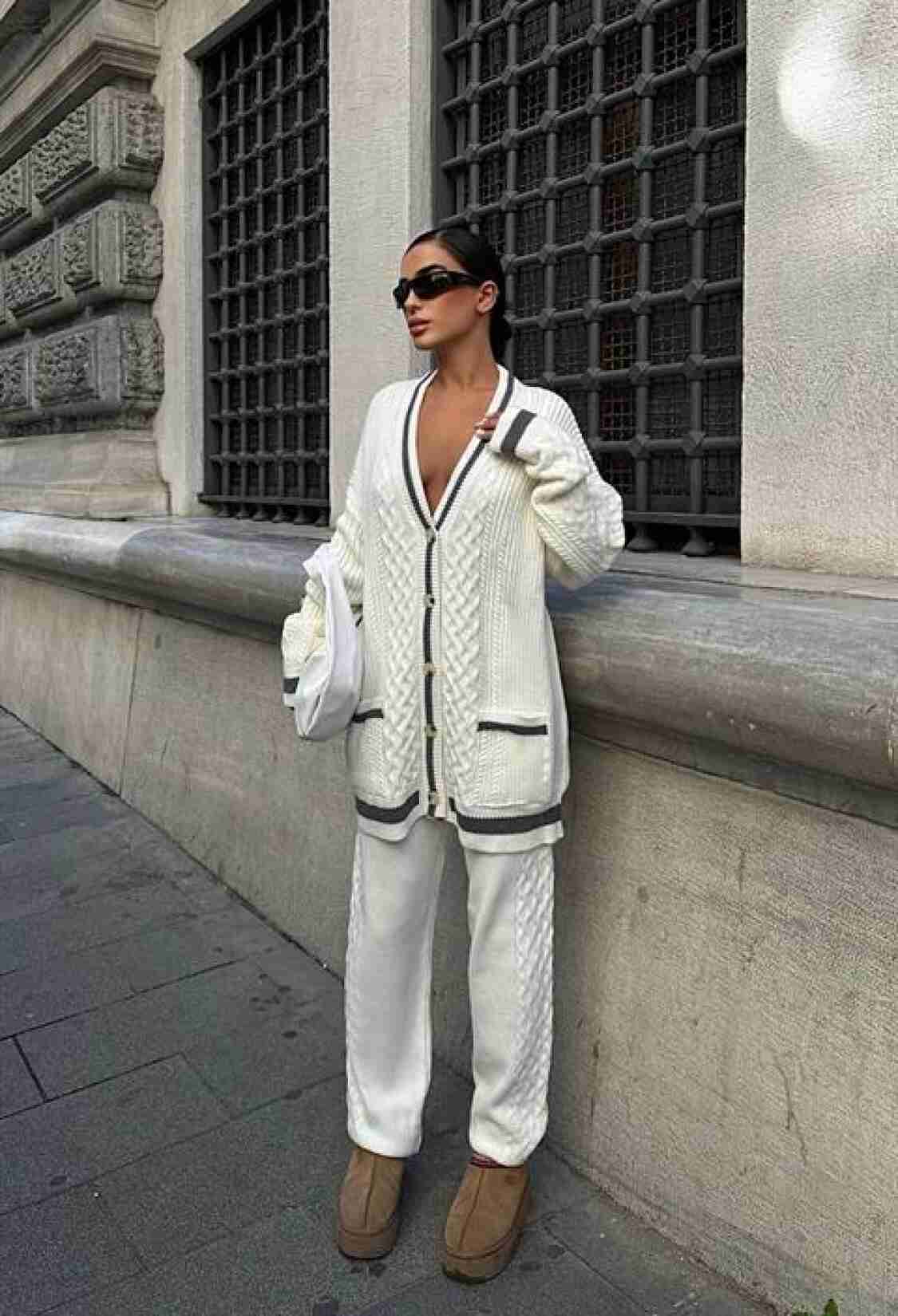 Knitted Cardigan Trouser Set - Brand: Sobe Istanbul - Women & Kids, Baby Clothes Wholesale - TheBS Women