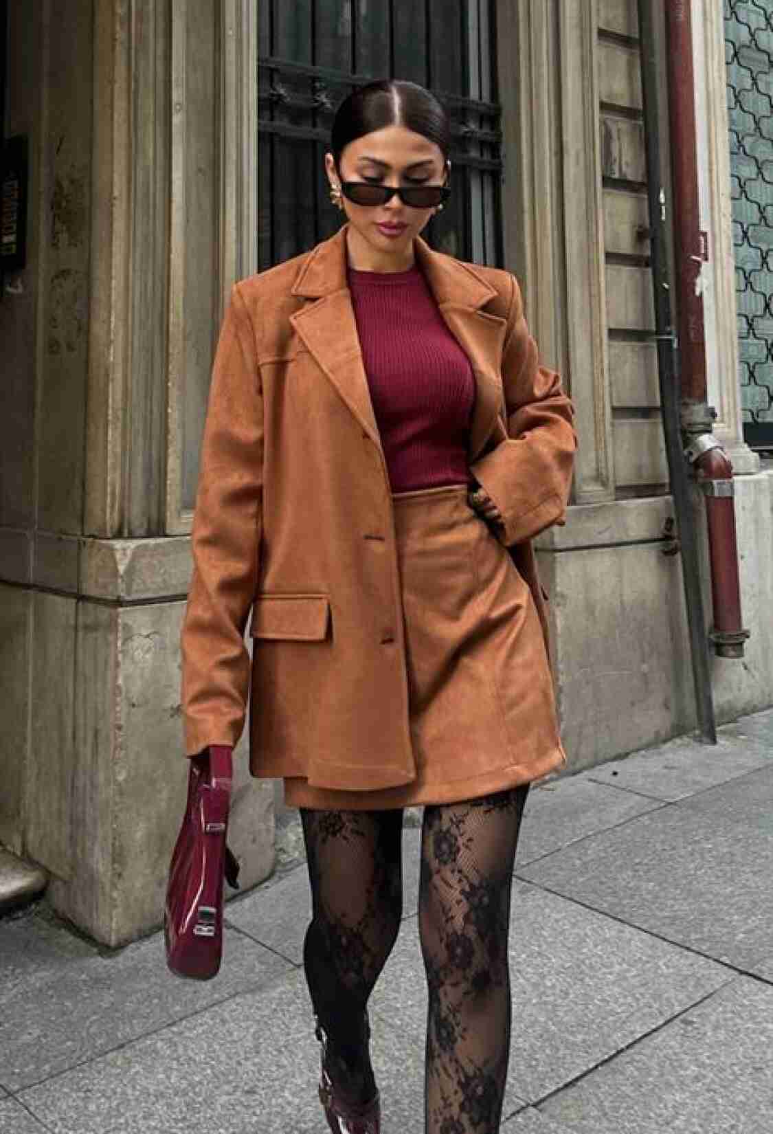 Suede Fabric Stylish Skirt Set - Brand: Sobe Istanbul - Women & Kids, Baby Clothes Wholesale - TheBS Women