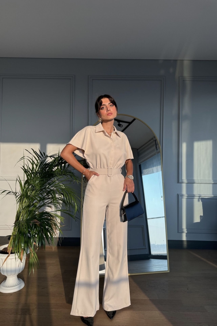 Low Shoulder Detail Jumpsuit - Brand: Miss Janell - Women & Kids, Baby Clothes Wholesale - TheBS Women