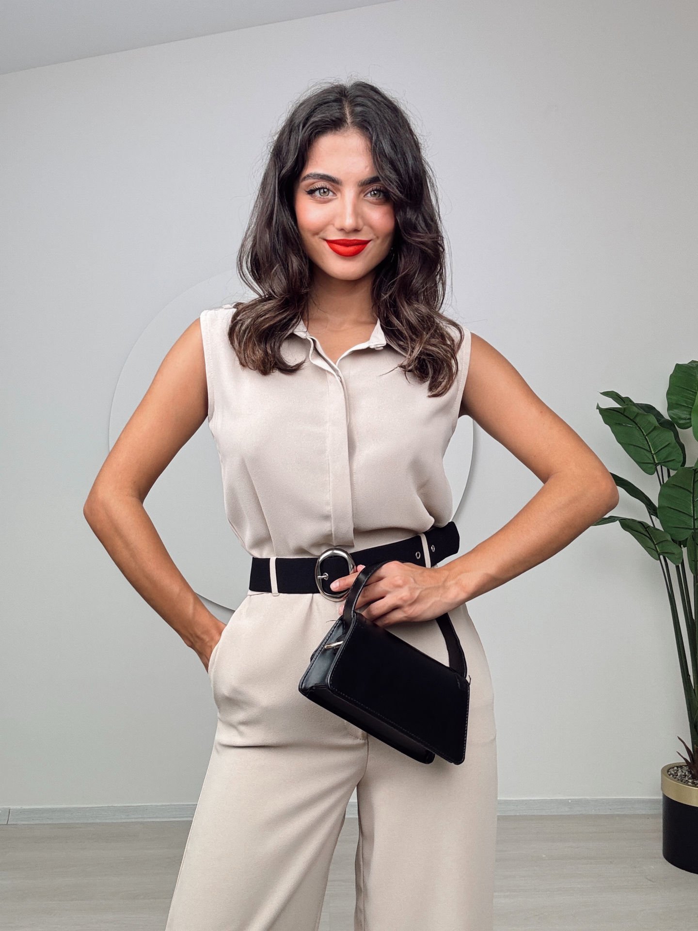 Belt Detailed Jumpsuit - Brand: Miss Janell - Women & Kids, Baby Clothes Wholesale - TheBS Women