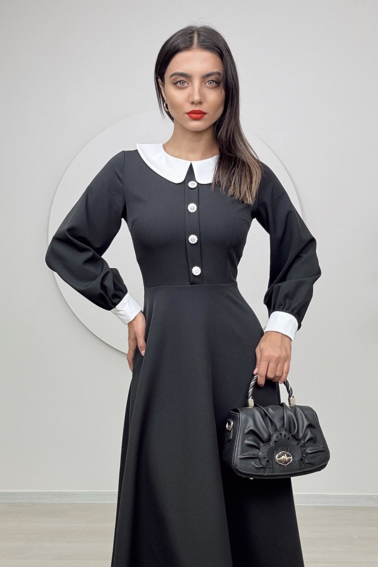 Midi Baby Collar Dress - Brand: Miss Janell - Women & Kids, Baby Clothes Wholesale - TheBS Women