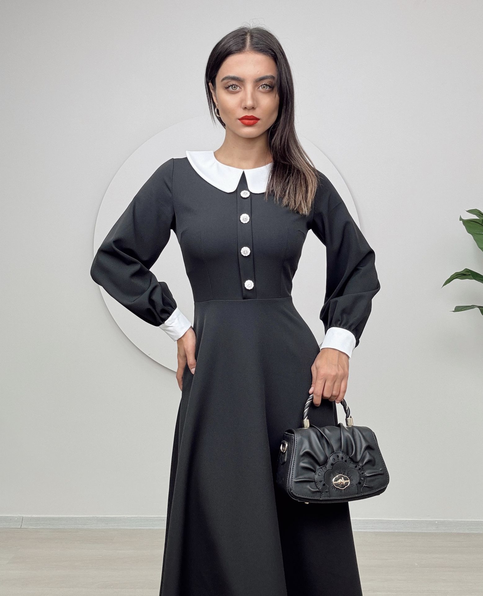 Midi Baby Collar Dress - Brand: Miss Janell - Women & Kids, Baby Clothes Wholesale - TheBS Women