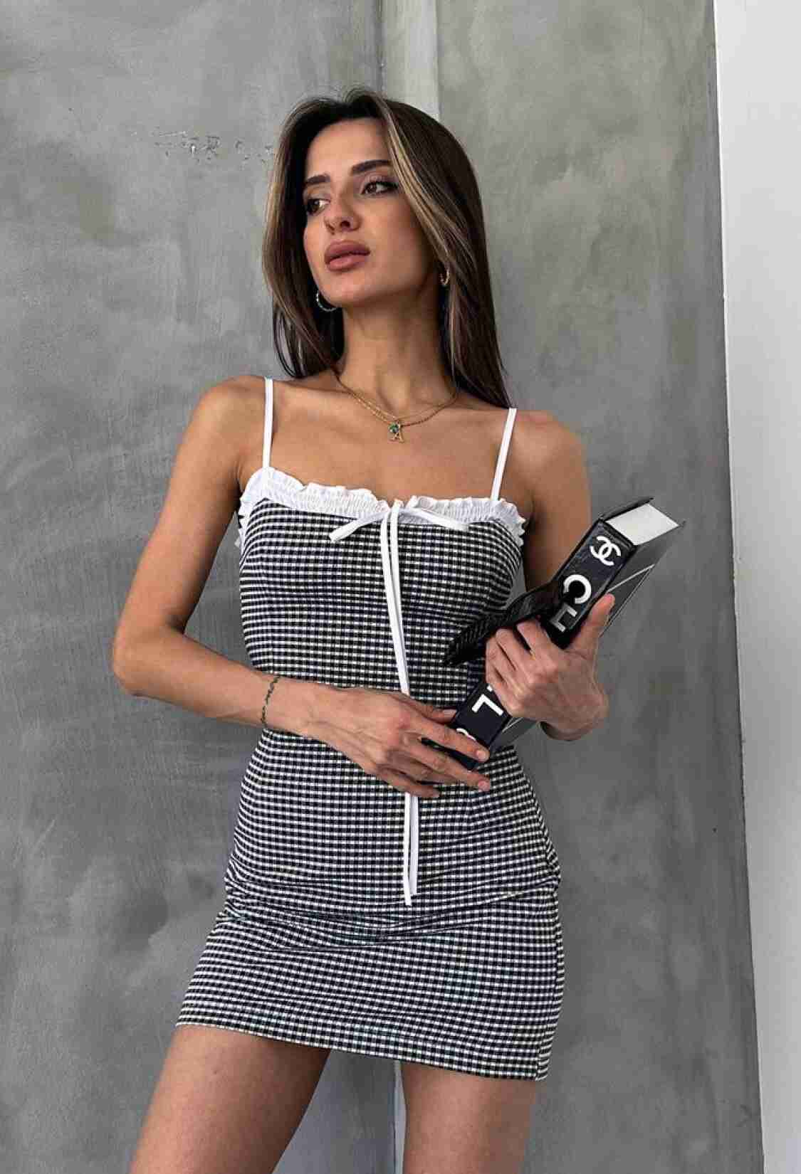 Gingham Strappy Dress - Brand: Topshow - Women & Kids, Baby Clothes Wholesale - TheBS Women