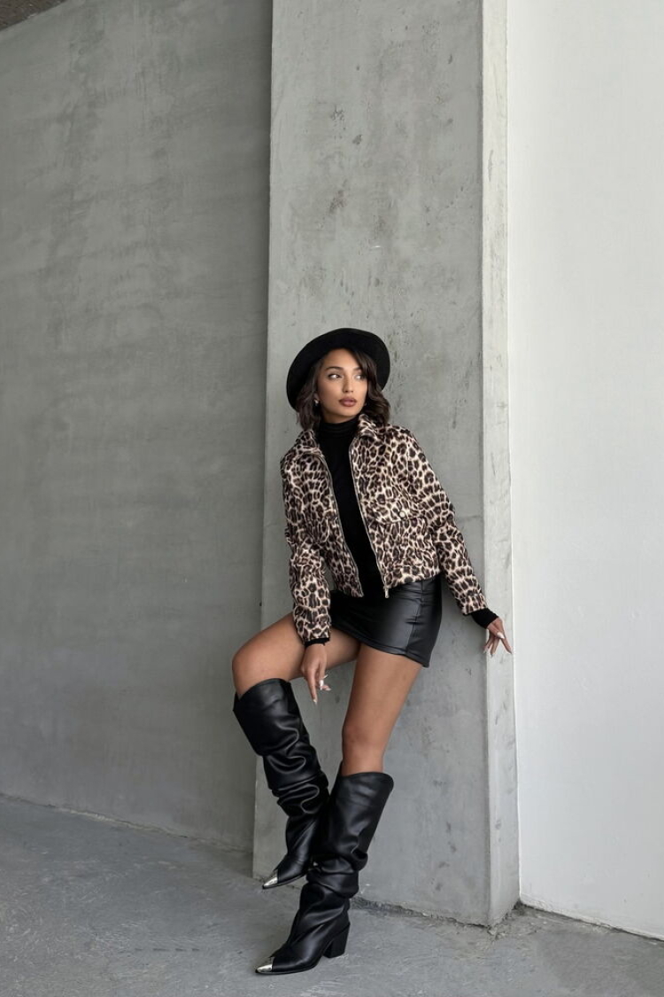 Leopard Pattern Cachet Coat - Brand: Topshow - Women & Kids, Baby Clothes Wholesale - TheBS Women
