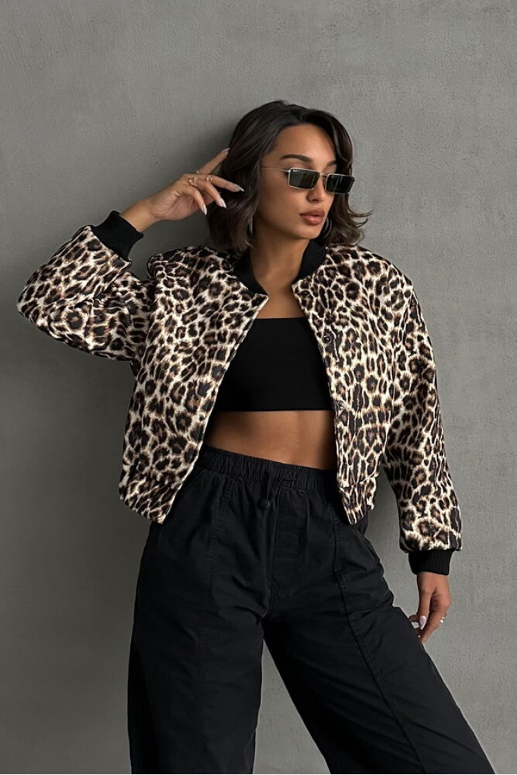 Leopard Pattern Cachet Coat - Brand: Topshow - Women & Kids, Baby Clothes Wholesale - TheBS Women