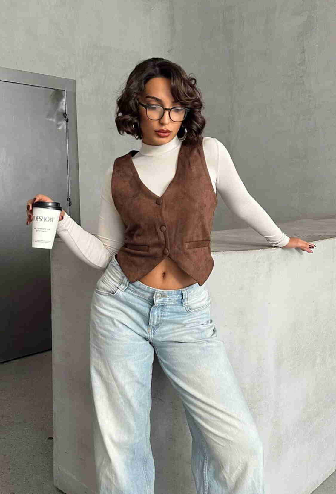 Suede Vest - Brand: Topshow - Women & Kids, Baby Clothes Wholesale - TheBS Women