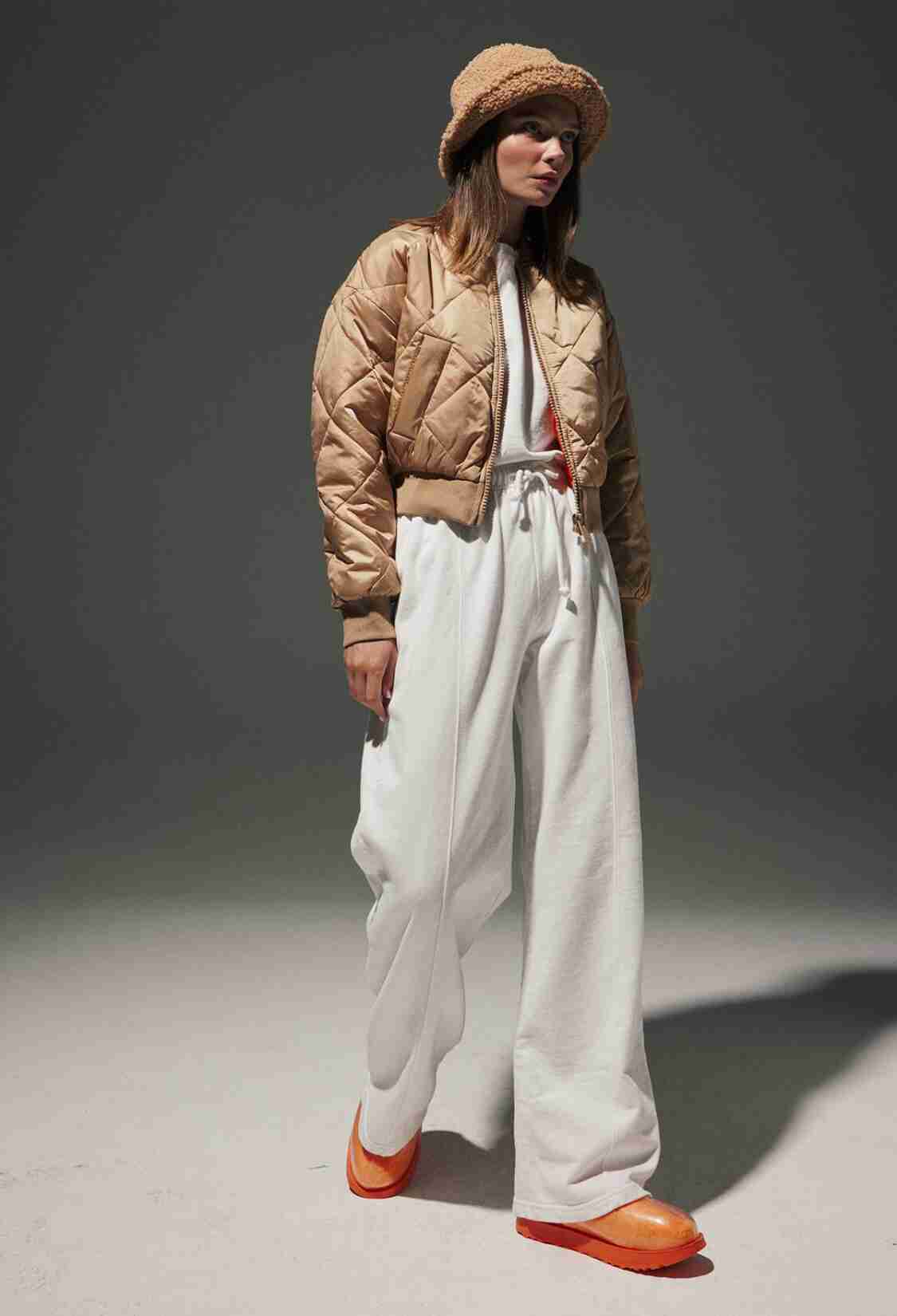 Polyester Fabric Ribbed Collar Diamond Pattern Short Bomber Coat - Brand: Levure - Women & Kids, Baby Clothes Wholesale - TheBS Women