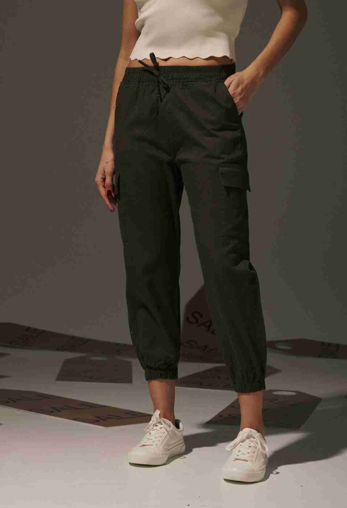 Gabardine Waist Elastic Women's Trousers - Brand: Levure - Women & Kids, Baby Clothes Wholesale - TheBS Women