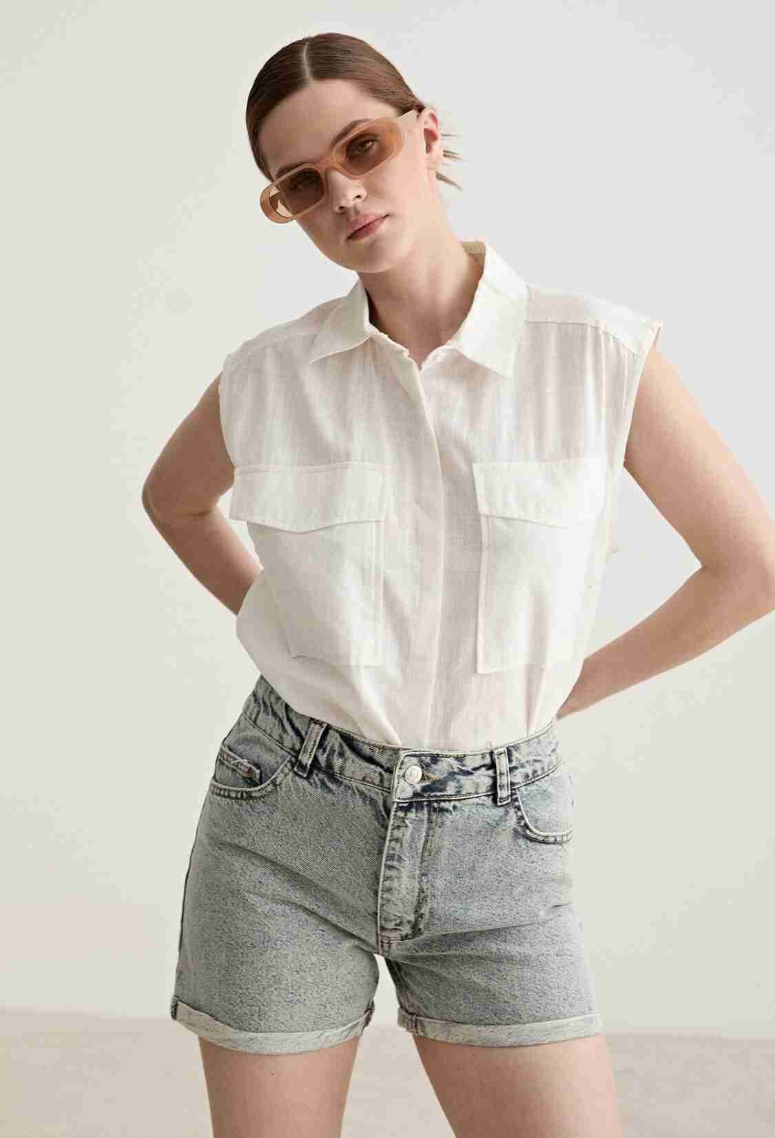 Oversize Sleeveless Shirt - Brand: Levure - Women & Kids, Baby Clothes Wholesale - TheBS Women
