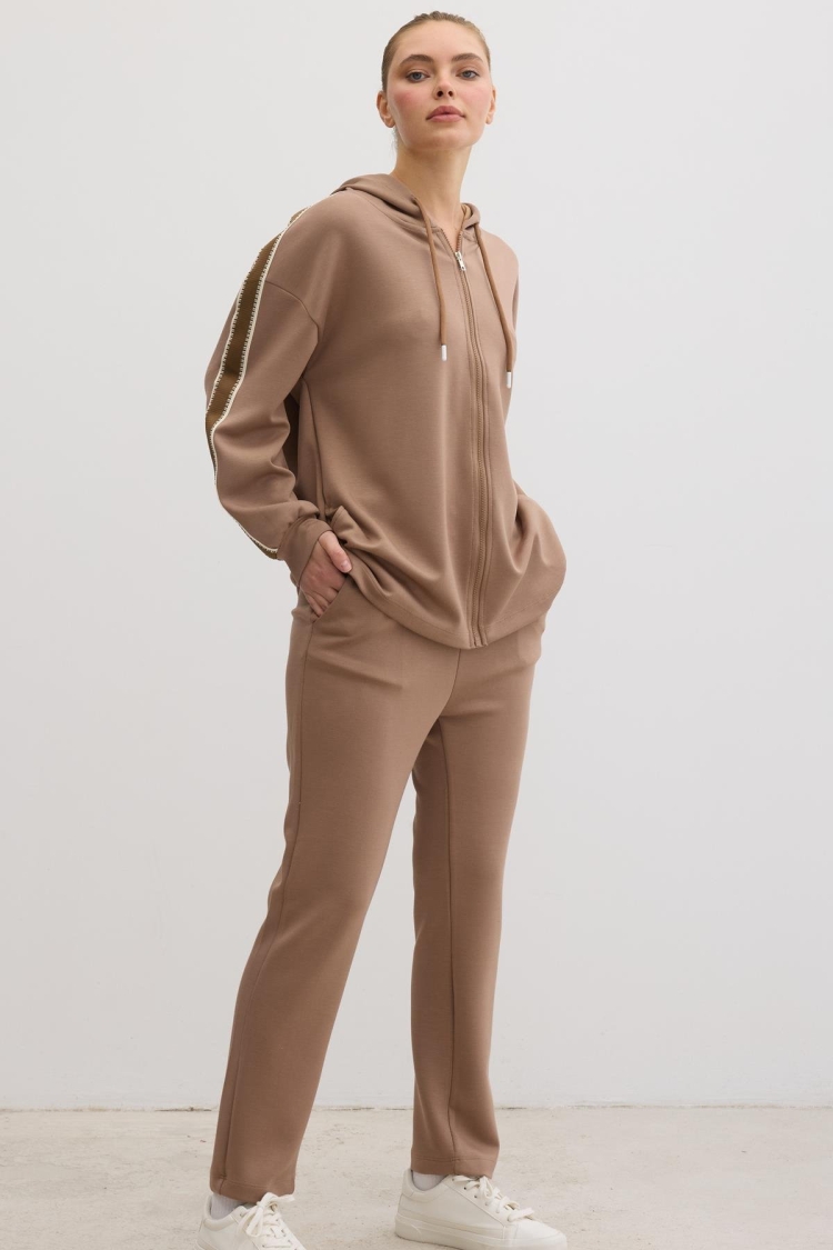 Elastic Waist Cord Detailed Trousers Light - Brand: Levure - Women & Kids, Baby Clothes Wholesale - TheBS Women